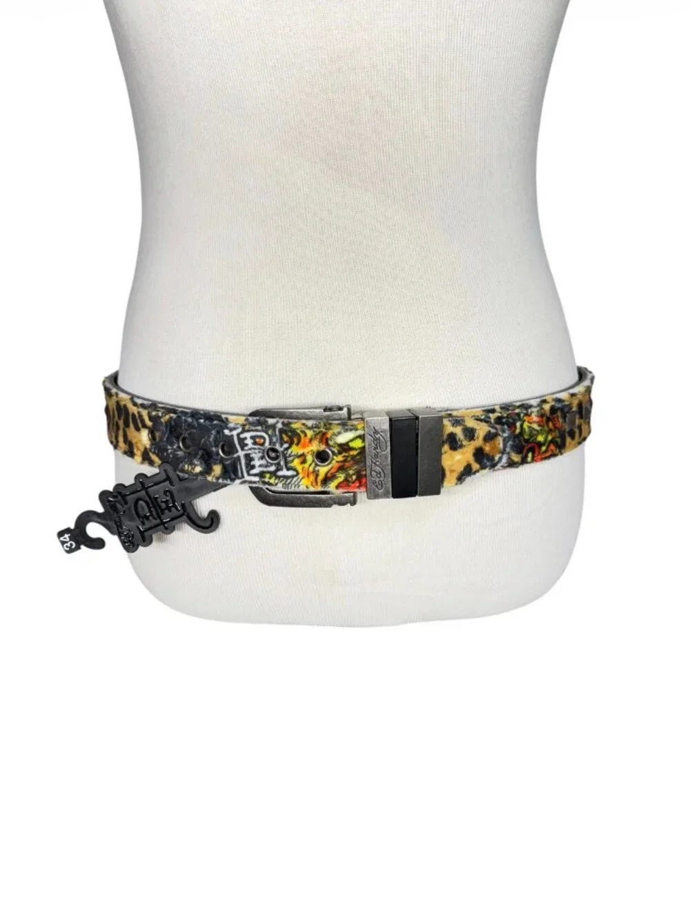 Ed Hardy buckle tattoo